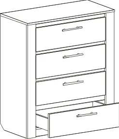 Комод 850 "Элана" спальня Персидский жемчуг
