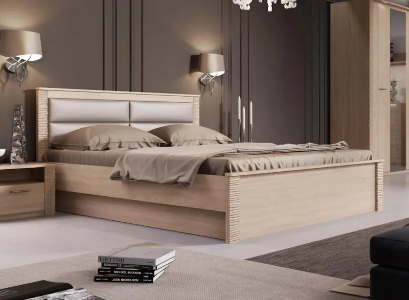 Кровать 1200 "Элана" спальня Дуб сонома